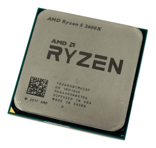 Procesador gamer AMD Ryzen 5 2600X YD260XBCAFBOX  de 6 núcleos y  4.2GHz de frecuencia con gráfica integrada
