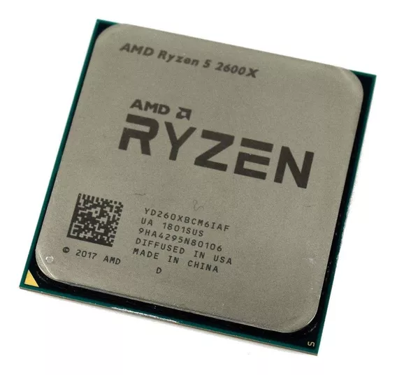 Procesador gamer AMD Ryzen 5 2600X YD260XBCAFBOX de 6 núcleos y 4.2GHz de frecuencia