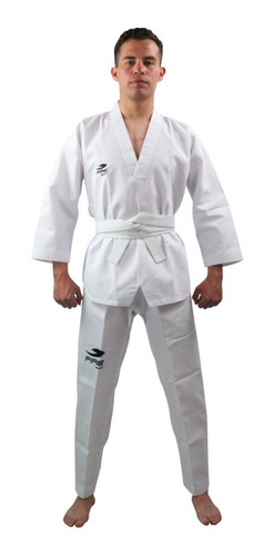 Dobok Fire Sports® Blanco 55% Algodon Traje Taekwondo Unifor