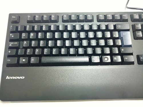 Teclado Lenovo Kuf0452 Com Leitor Biométrico E Ç Cabo Usb