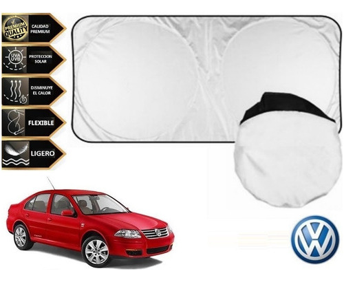 Filtrasol Anti Rayos Uv Con Ventosas Vw Jetta Clasico 2011