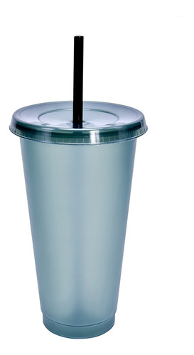 Vaso Fiesta Con Popote Y Tapa