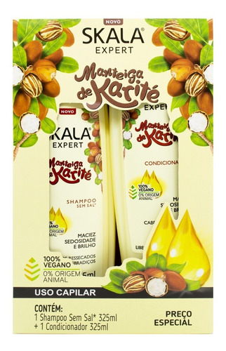 Skala Manteca Karité Shampoo Acondicionador Nutritivo Local