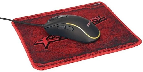 Kit Gaming Mouse 3600dpi 7 Botones Xtrike Me Con Mouse Pad