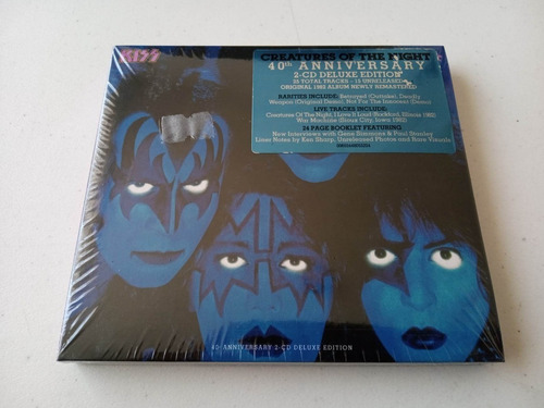 Kiss · Creatures Of The Night · Box 2 Cds 40° Anniv Deluxe 