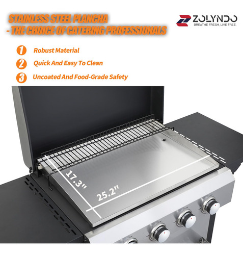 Sponsored Ad Zolyndo 4 Burner Outdoor Griddle Grill Combo 2