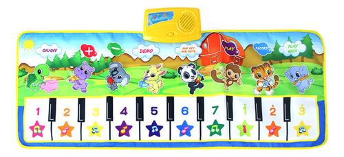 Tapete Musical Play Keyboard Best Kids Baby Gift 100 X 36 Cm