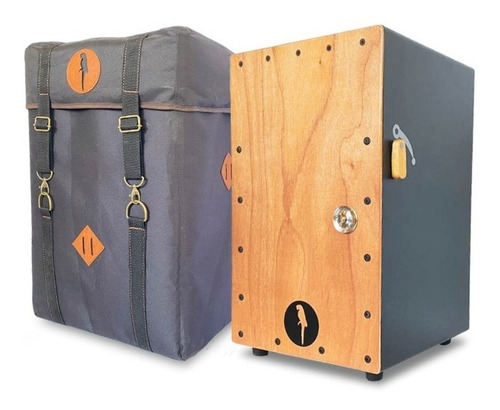 Imagen 1 de 8 de Cajon Dual 5s + Funda Estuche (tipo Flamenco Peruano)