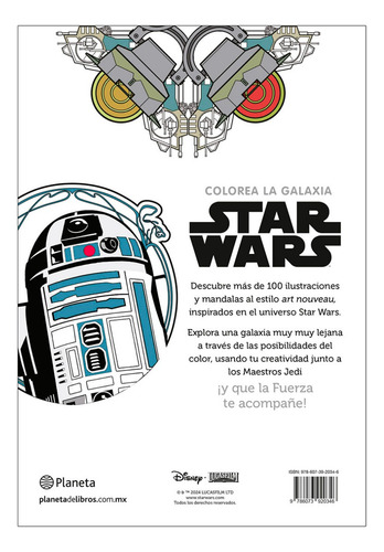 Libro Star Wars Colorea La Galaxia De Lucasfilm Planeta