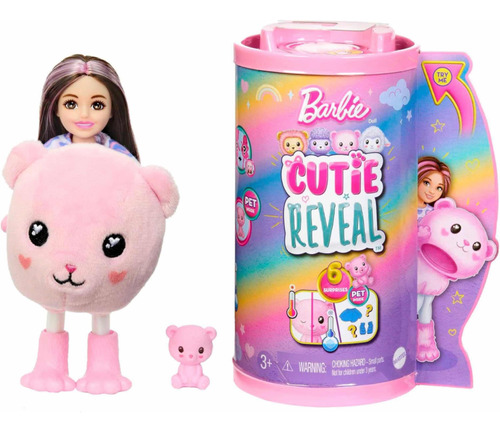 Barbie Chelsea Cutie Reveal - Muñeca Oso De Peluche Accesori