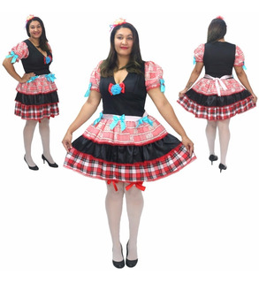 vestidos juninos plus size