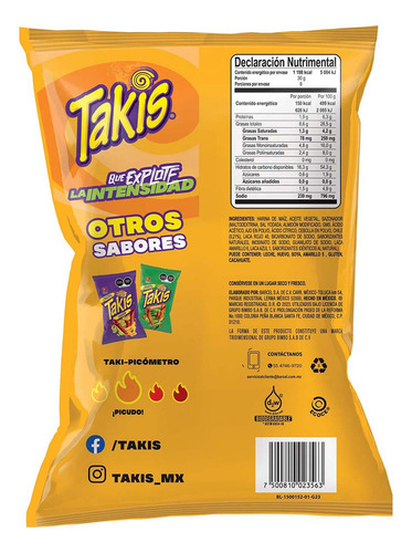 Botana Takis Salsa Brava 240g
