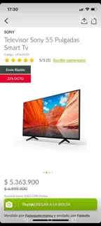 Tv Sony 55 Pulgadas Smart Tv Ultra Hd 4k