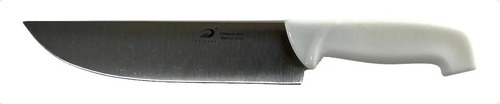 Cuchillo Cocina Carnicero 9 Pulgadas Mango Blanco Acero Inox