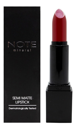 Note Mineral Semi Matte Lipstick Labial Mate Vegano 4.5gr