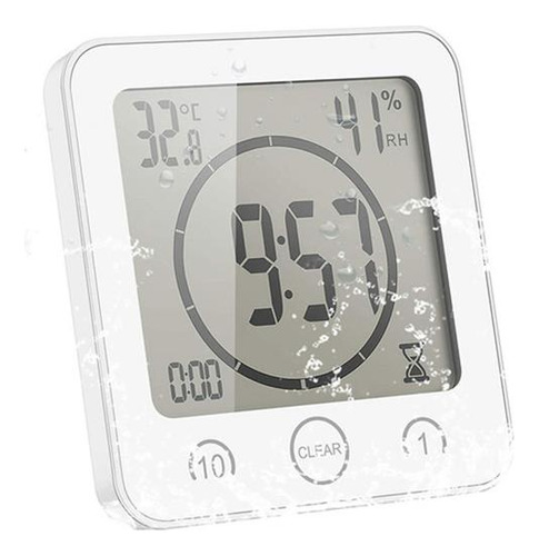 Reloj De Baño Gift, Reloj Despertador Digital Lcd For Ducha