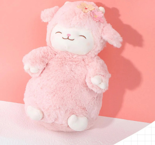 Ed 3 Unidades Corderito Tulipán Cordero Peluche Felpa Tik To