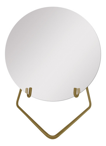 Espelho Decorativo Circle Redondo 30cm Dourado - In House