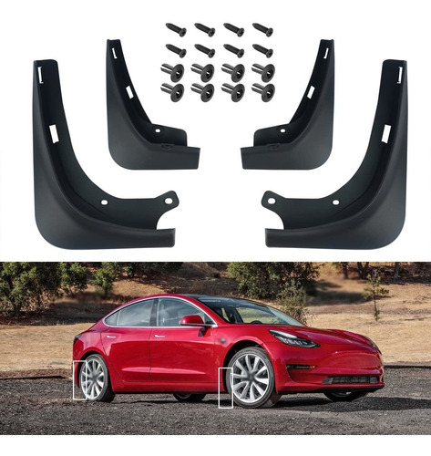 Repuesto Para Tesla Modelo Guardabarro Contra Sin