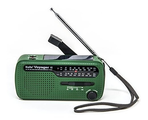 El Mejor Am/fm Portátil Con Solar/manivela De Noaa, Onda Cor