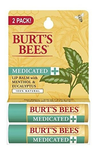 Burt's Bees Bálsamo Labial Hidratante Medicinal 100% Natural