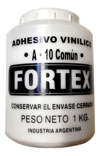 Adhesivo Vinilico / Cola Vinilica Fortex A10 X 1 Kg