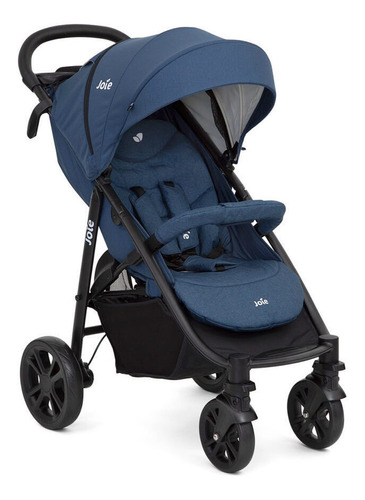 Carriola de paseo Joie Litetrax 4 travel system deep sea con chasis color negro