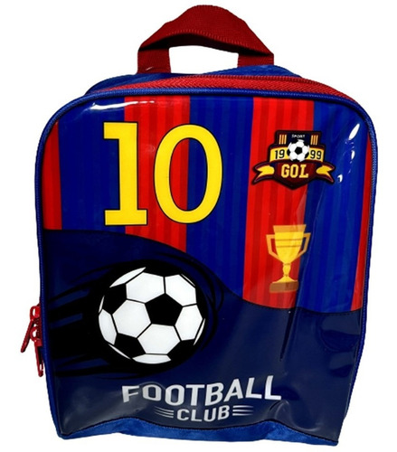 Imagem 2 de 4 de Lancheira Escolar Térmica Infantil Juvenil Futebol Original