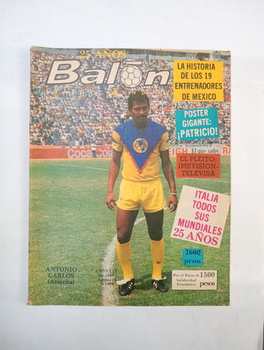 Revista Balón - Edición 1328, 24 De Agosto De 1989 (Usado)