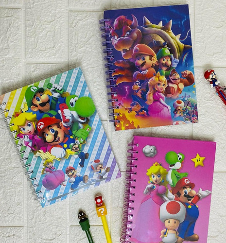 Libreta  Tapa Dura Bts Anime Mario Disney Tienda Fisica 