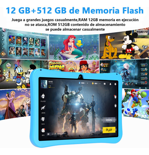 Tablet Para Niños Hancdon A9+ 11.6-inch 512gb Rom Rosa Y 12gb Ram Kids Tablet Android 13 Octa-core Bluetooth Wifi5 Parental Controls With Protective Case