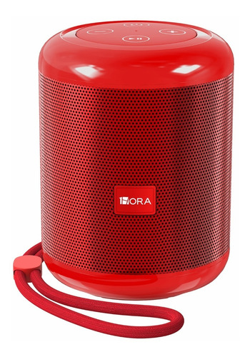 Bocina 1Hora BOC062 portátil con bluetooth y wifi roja 