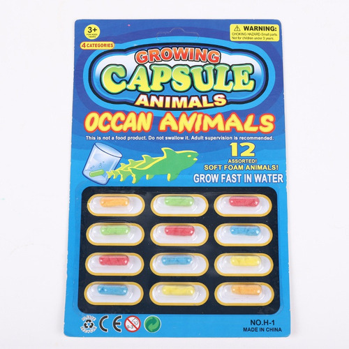 Cápsula De Expansión Para Dinosaurios Con Agua De Burbujas T