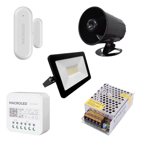 Kit Alarma Sensor De Puerta Y Ventana +  Accesorios Smart