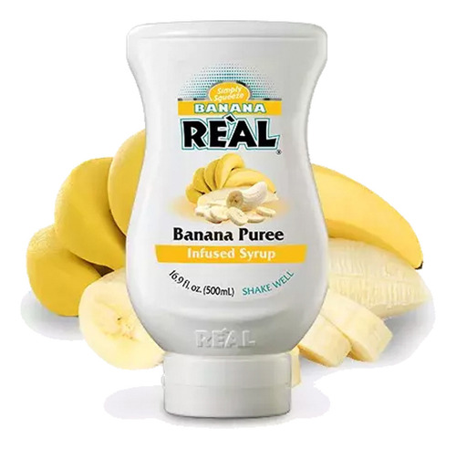 Pack De 2 Jarabe Puree Real Banana 500 Ml