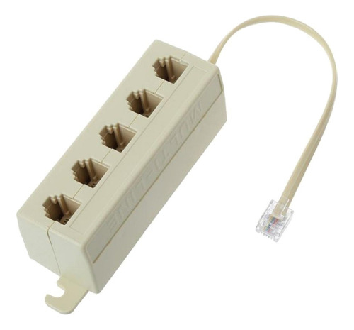 Teléfono Rj11 Línea Macho A Hembra Jack Splitter /