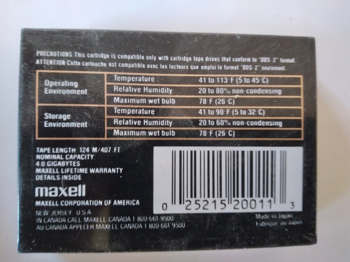 Cassette Maxell -- Hs-4/120s Nuevos Sellados (c2