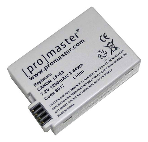 Promaster Batería De Iones De Litio Lp-e8 Xtrapower Para C.