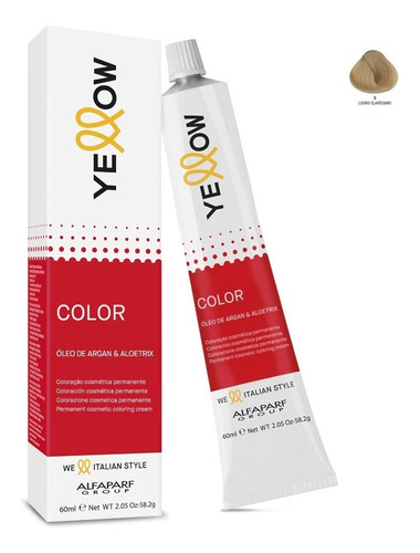 Tinta Yellow Color De 60ml 9.0 Louro Claríssimo