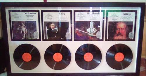 Beethoven, Grieg, Tchaikovsky, Brahms Vinilos Enmarcados 