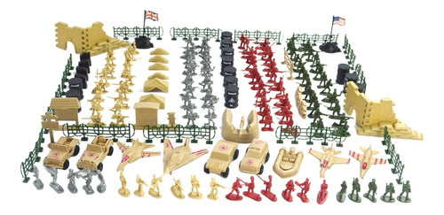 260pcs Wwii Action Figure Toy Set Barrera De Tanque De