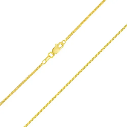Collar De Cadena De Trigo De Acero Inoxidable Plateado De 2,5 Mm Y 4 Mm