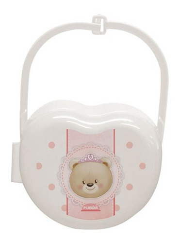 Porta Chupeta De Plástico Com Alça Ursa Plasútil