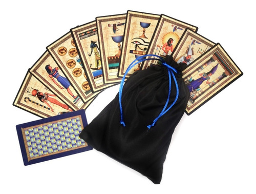 Imagem 2 de 4 de Tarô Egípcio (78 Cartas + Livro + Brinde Guarda-cartas)