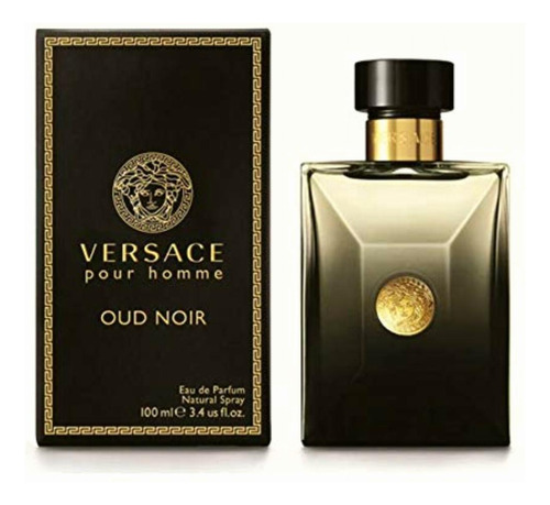 Versace Oud Noir Eau De Parfum Spray, 3.4 Ounce