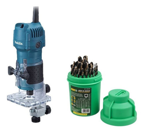 Router Makita 3709 + Juego De Brocas Weston