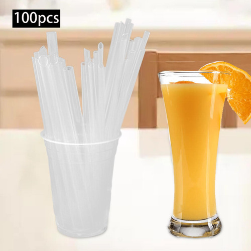 100x Pajitas De Jugo, Pajitas Para Batidos, Suministros