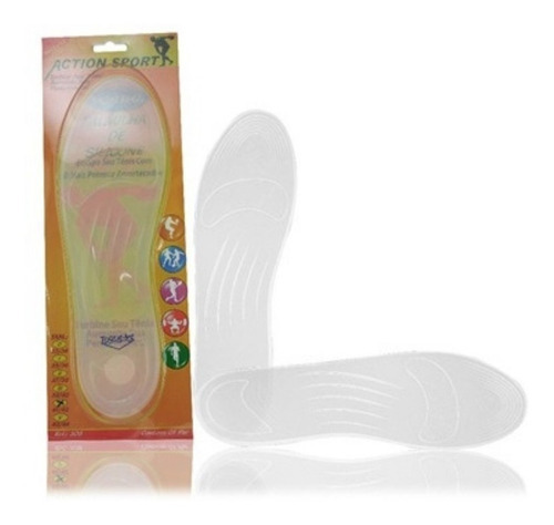 Palmilha Silicone Conforto Fascite Plantar Esporão Tendinite Tamanho da palmilha 39/40