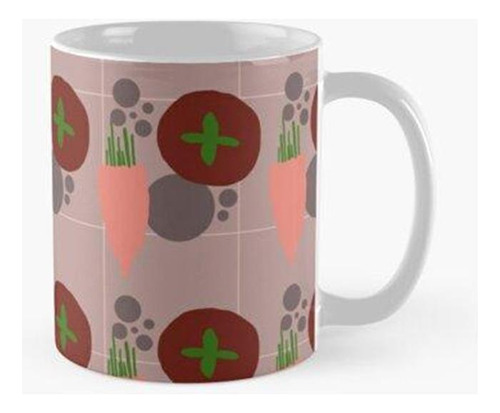 Taza Zanahorias Y Tomates Calidad Premium