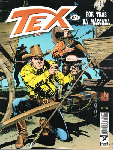 Tex Nº 631 - Por Trás Da Máscara - Em Formatinho - Editora Mythos - Capa Mole - Bonellihq Cx113 Nov23